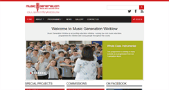 Desktop Screenshot of musicgenerationwicklow.ie