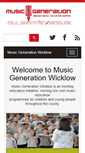 Mobile Screenshot of musicgenerationwicklow.ie